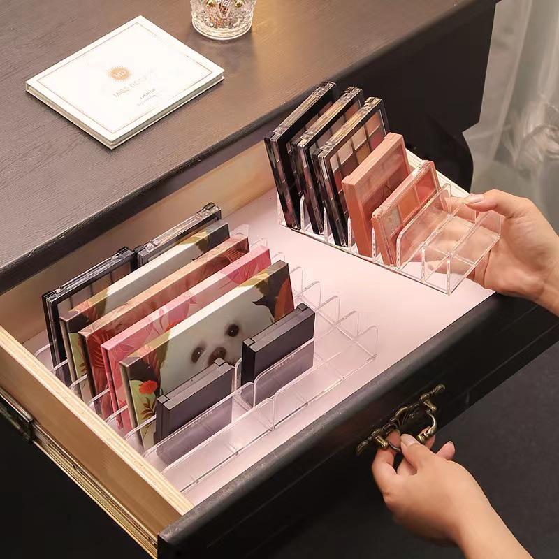 Transparent Eyeshadow & Makeup Organizer with Drawer Dividers