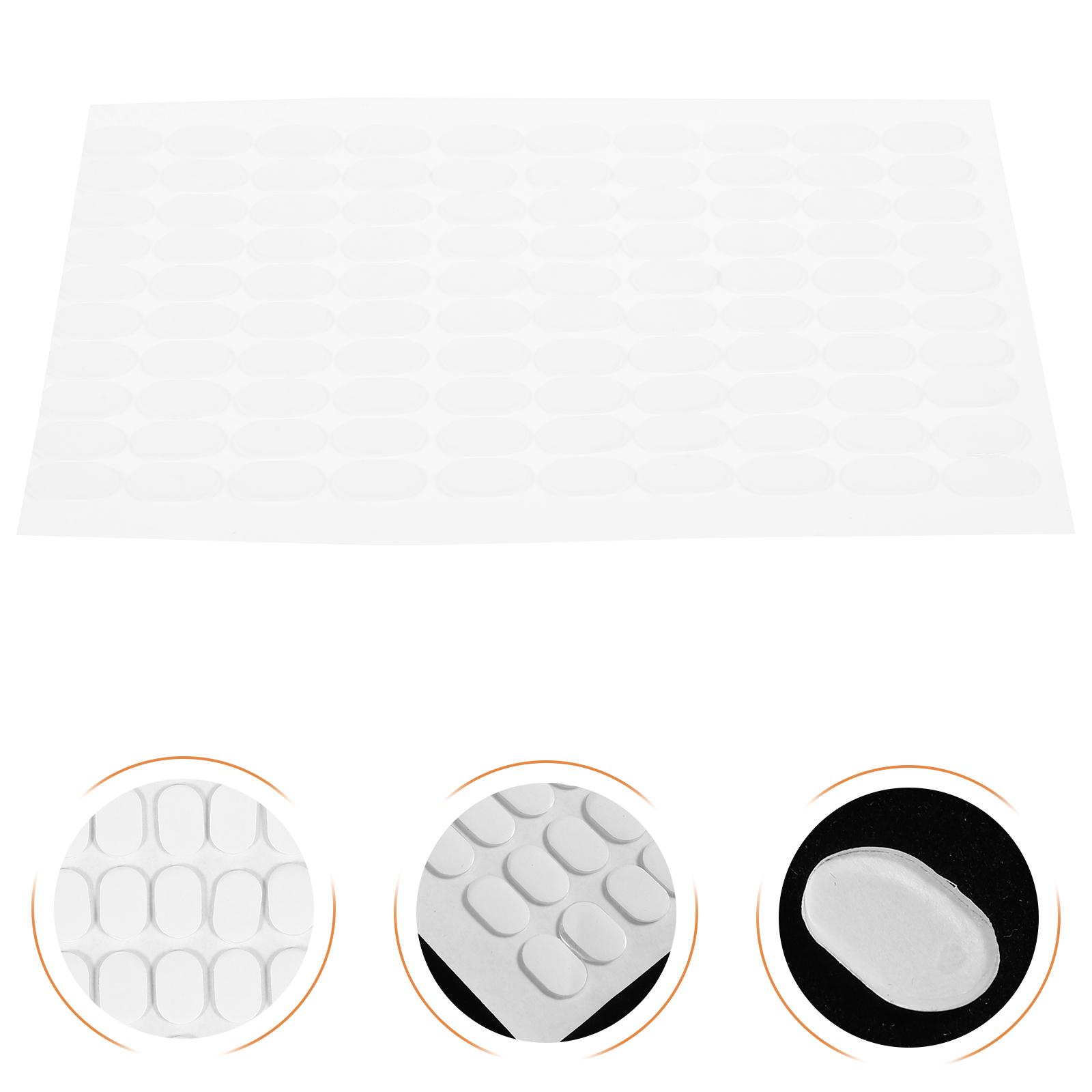 

500 Pcs Transparent Removable Gel Adhesive Dots Double Sided Wall Mounting Tape For Home Hanging Clear Sticky Putty Hardware прозорий