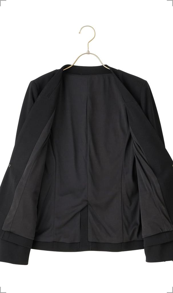 Jacket Tapered Pants Black 1 LL [Set Sale] V-neck + / ESU55137-A