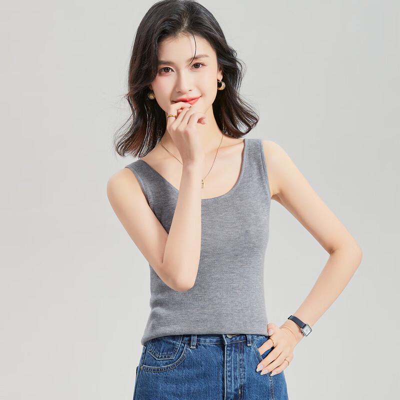Jinjujing Women's Silk Blend Knitted Camisole Top