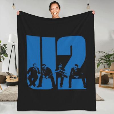 Couverture en flanelle U2 Rock Band, couverture chaude et douce pour Album de musique Pop Rock, pour chambre à coucher, avion, voyage, couvre-lit, canapé-lit