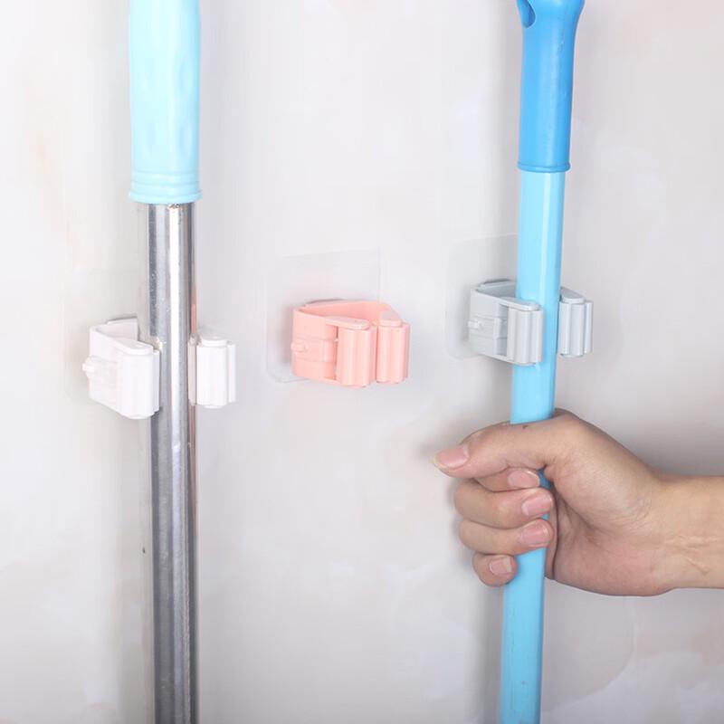 LISM Wall-Mounted Mop Holder & Hook Set
