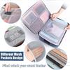 Document briefcase, 3-layer lockable storage bag, men's women's bag, wallet, passport, home security function storage box.-zmt