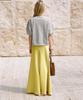 Dyuidyui Satin Maxi Skirt_Green