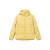 Checkered Print Hooded Down Jacket Men Outerwear Yellow DD6964-700