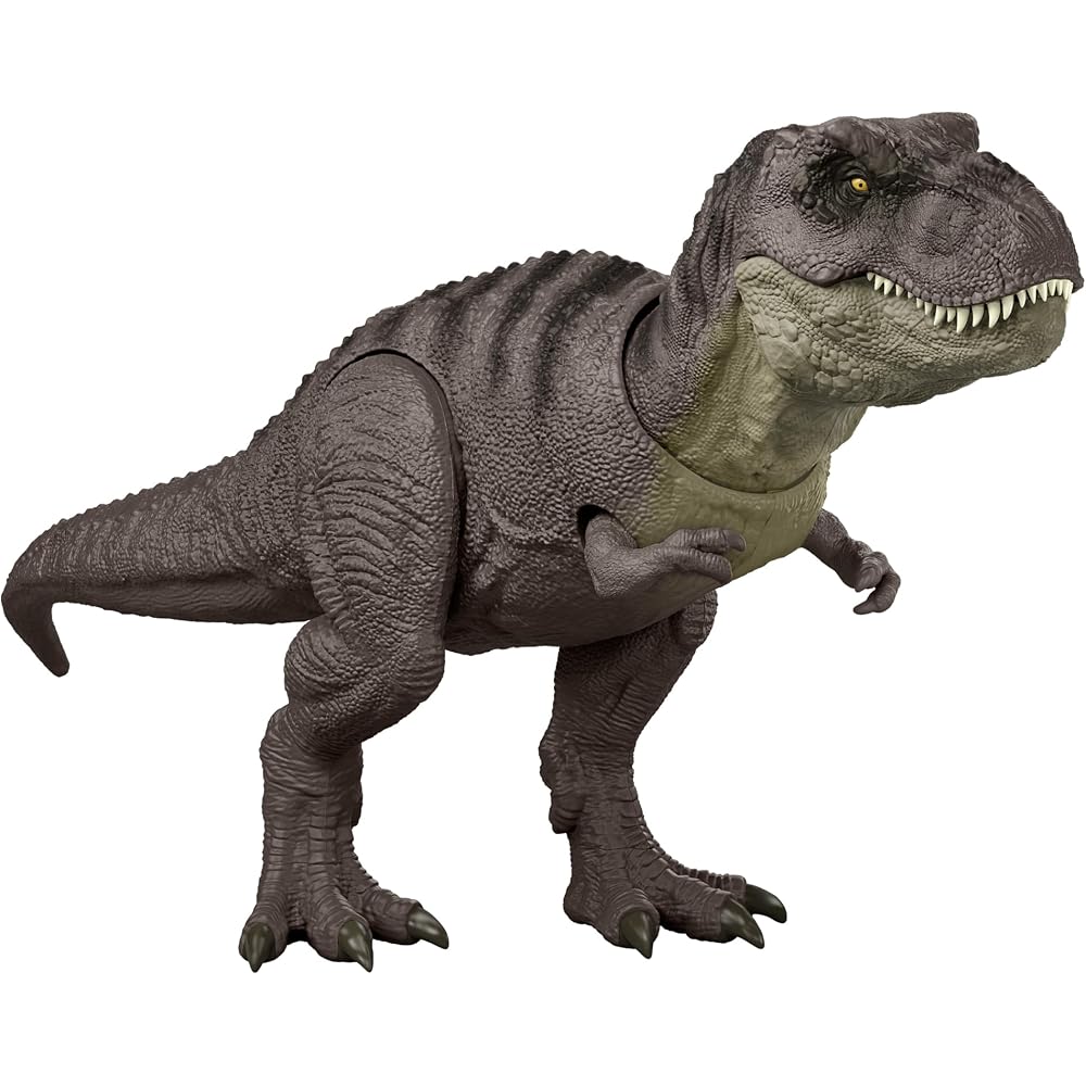 Mattel Jurassic World (JURASSIC WORLD) Lab Attack! T-Rex Kids Figure Dinosaur Toy, Moving, Large,...