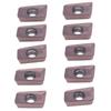 10 Pcs Lathe Turning Inserts Carbide Fast Cutting Speed CNC Milling Inserts with Multi Layer Coating(APMT1604PDERM2 )