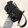 SHELKSBAG Vintage Style Woman Shoulder Bags Motorcycle Handbag New 2026 City Fashion Quality Black PU Leather Punk Crossbody Bag