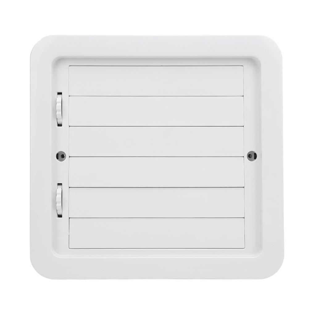 RV Side Vent Fan 12V 5W Manual Adjustment Side Ventilation Exhaust Fan for Campervan Trailer Boat Yacht White