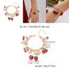 Cherry Blossom Alloy Jewelry With Butterfly Bow Pendant Accessory