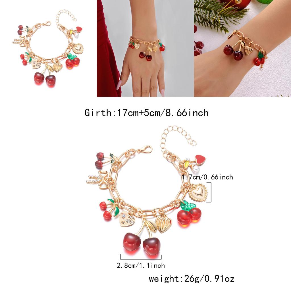 Cherry Blossom Alloy Jewelry With Butterfly Bow Pendant Accessory