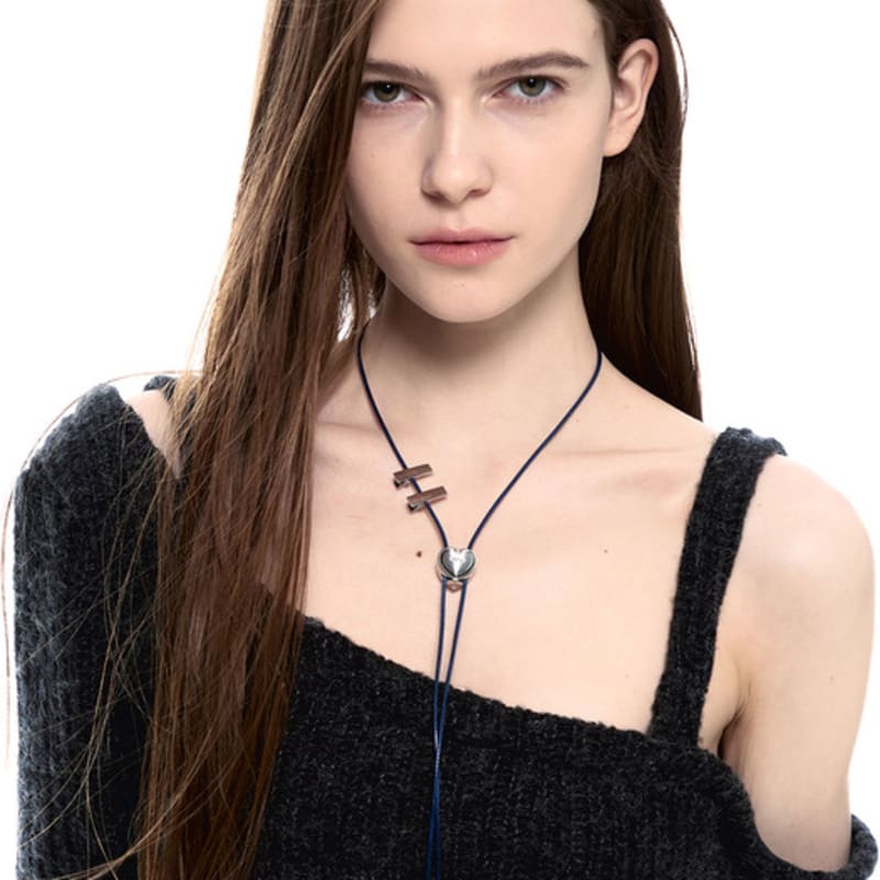 SENTIMENTS No.483 [silver] HEART CODE LOCK Necklace