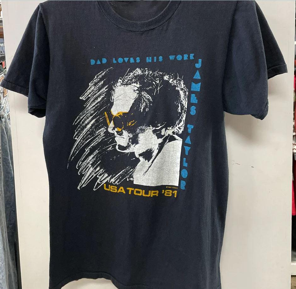 James Taylor Dad Loves His Work Tour Unisex TShirt All Size Unisex T-Shirt XL