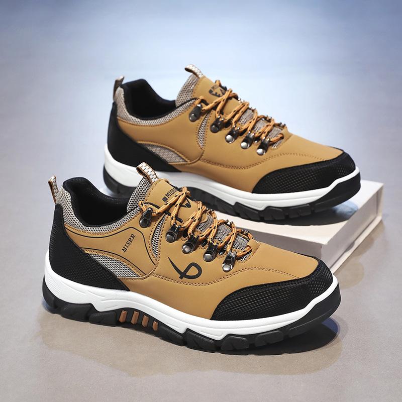 Men's Casual Sneakers Breathable Lightweight Non-Slip Hiking Shoes Large Size Sports Shoes for Outdoor Walking