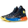 Li Ning YuShuai 14 Boom Thunderstorm Textile, TPU Slip Resistant High Top Basketball Shoes Men's Black Blue Orange ABAQ033-28