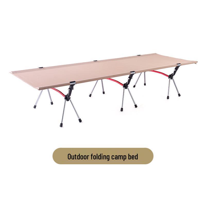 Adjustable Aluminum Alloy Folding Camping Cot - Portable and Lightweight, 80x210 Cm