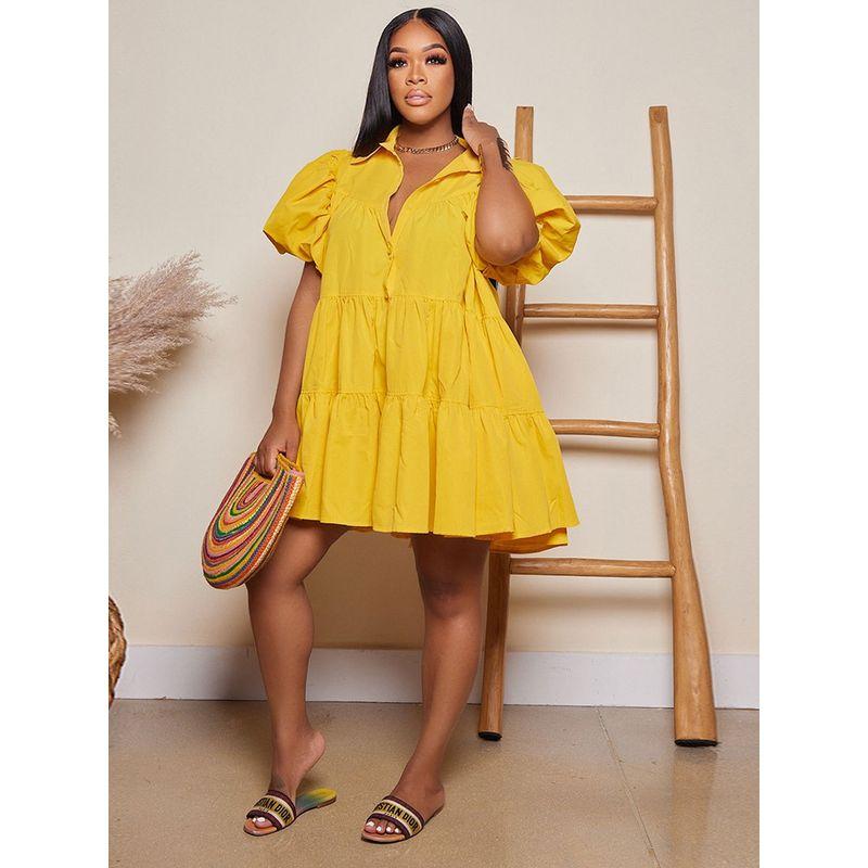 Casual Loose Short Sleeve Dress for Women Casual Loose Short Sleeve Dress