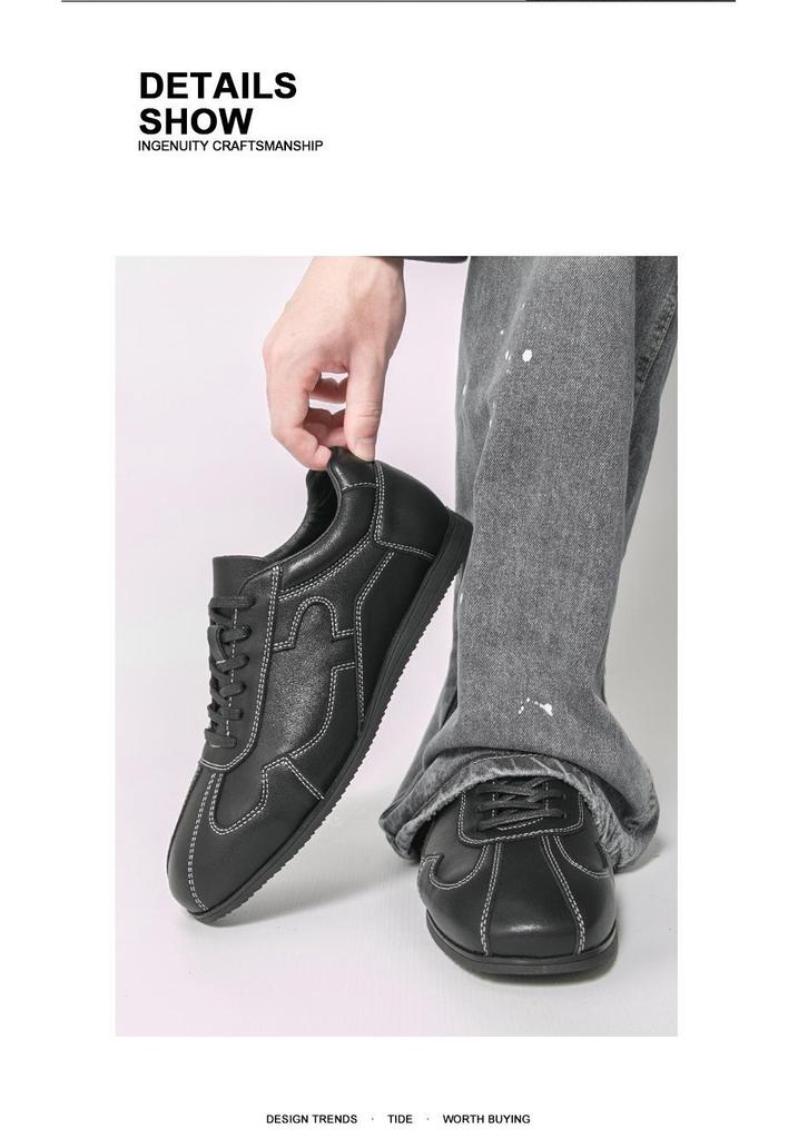 Herren Vintage Minimalistische Deutsche Trainingsschuhe - Klassische Lässige Boxschuhe, Große Größen Erhältlich