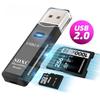 Mini USB2.0 2 IN 1 Card Reader Multi-function Micro SD TF Memory Card Writer Adapter Flash Drive Laptop PC Accessories