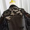 Solid Color Tulle Scarf Hollow Tassel Shawl New V-Neck Cardigans