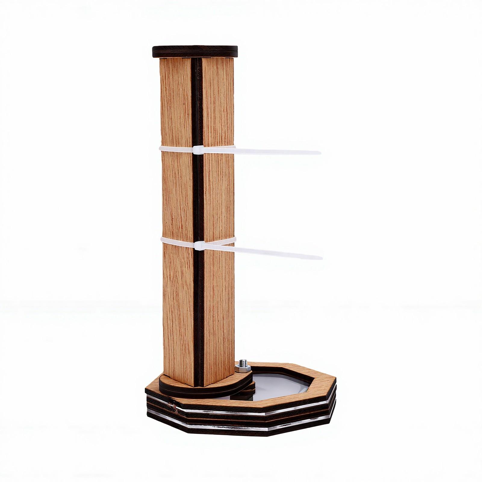 Wooden DIY Kaleidoscope Kit Educational Fun Rotating Kaleidoscope Making Kit for Kids Kaleidoscope