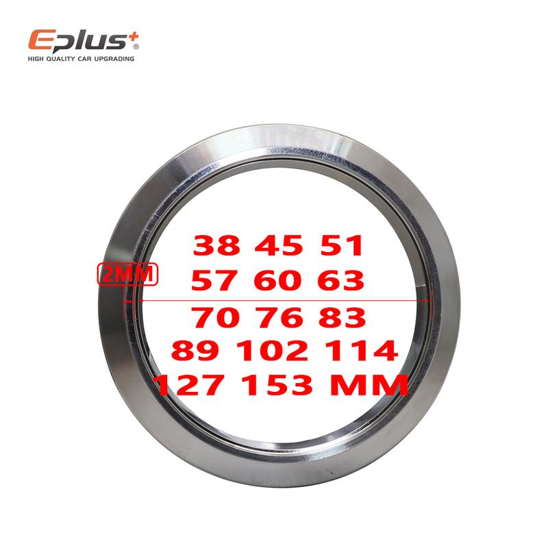 Universal Car 304 Stainless Steel Quick Release V Band Clamp Turbo Exhaust Pipe Vband Clamp Male Female Flange V Clamp Kit
