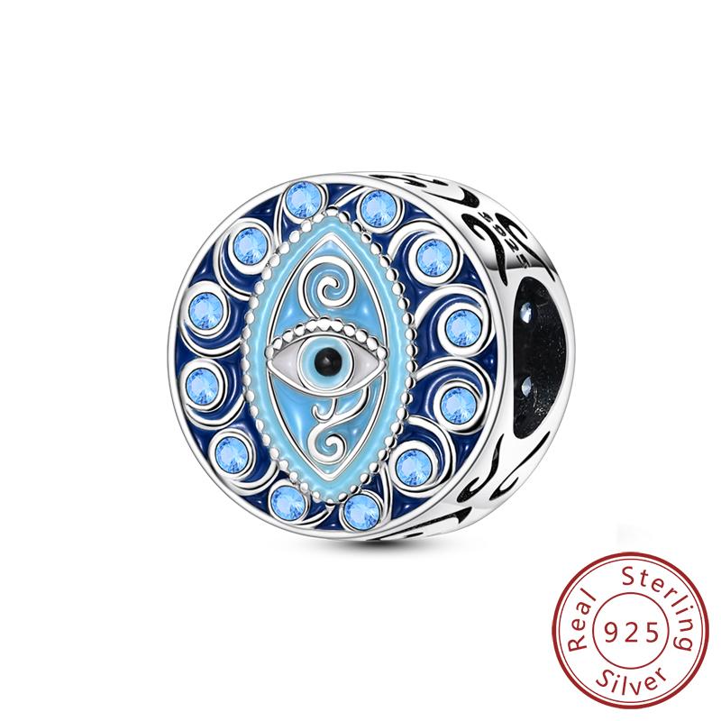 New Copper Dream Charms Baeds Angel Devil'S Eye Fatima'S Hand Cross Charms Pendant Fit Original Bracelet Women Jewelry Gift