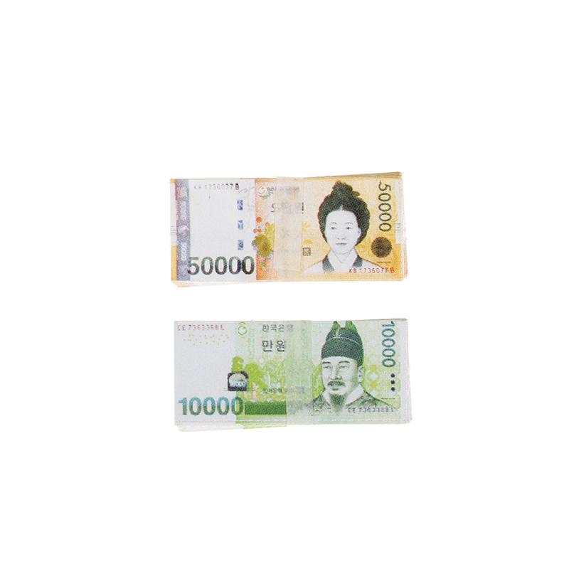 5Pcs 1:12 Dollhouse Miniature Won Simulation Banknote Diy Decor Accessories