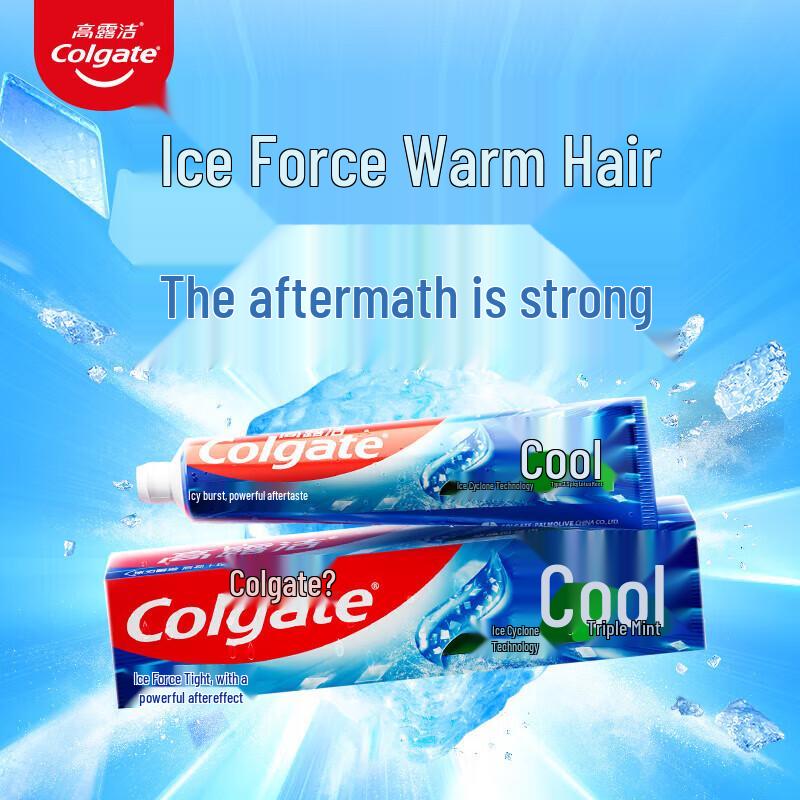 Colgate Triple Mint Ice Cool Toothpaste with Floss (3 X 120g)
