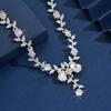 Colar de Pérola Flor com Diamantes Francês Moda Luxo Leve Corrente para Clavícula Joias de Nicho de Alta Qualidade Acessórios
