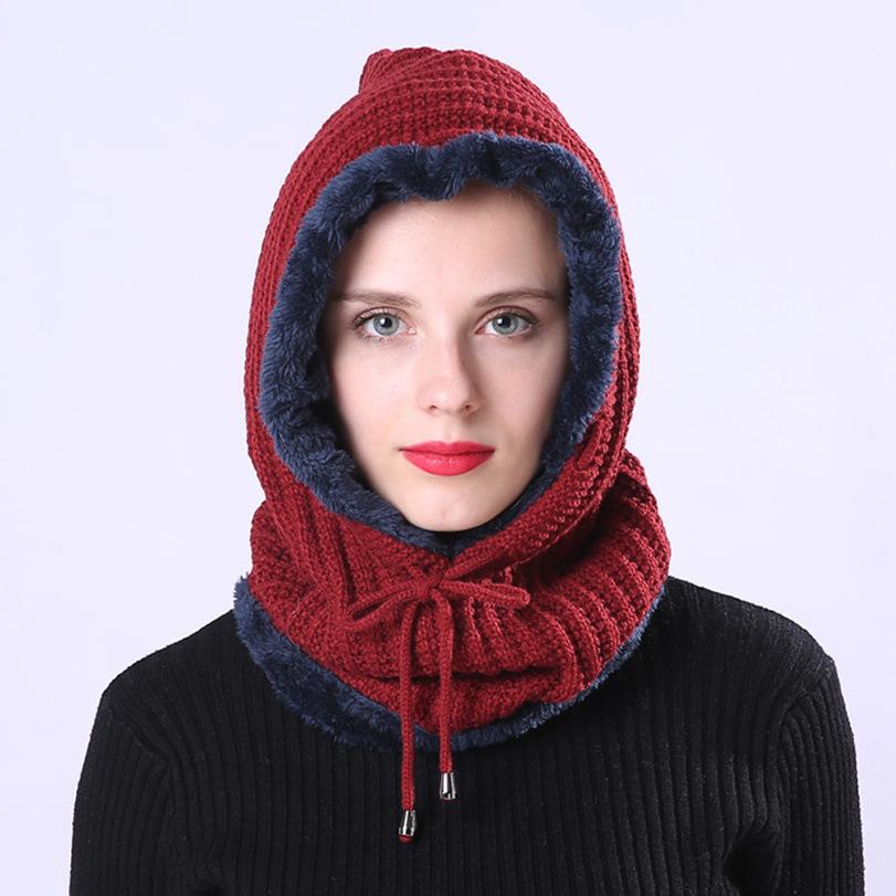 Warm Men's and Women's Headscarves Striped Fashionable One Piece Fleece and Thickened Cycling Earmuffs