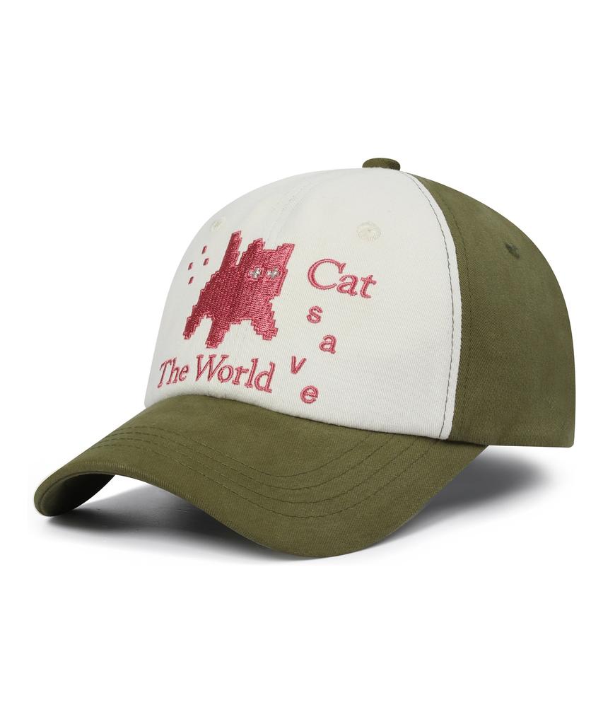 Kaesseibeudeowoldeu Pixel Art Ball Cap (Green)