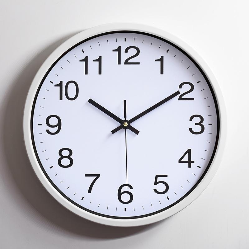 Металлические Бесшумные Настенные Часы из Нержавеющей Стали Креативные Модные Алюминиевые Настенные Часы для Гостиной Часы Алюминиевые Часы 30СМ