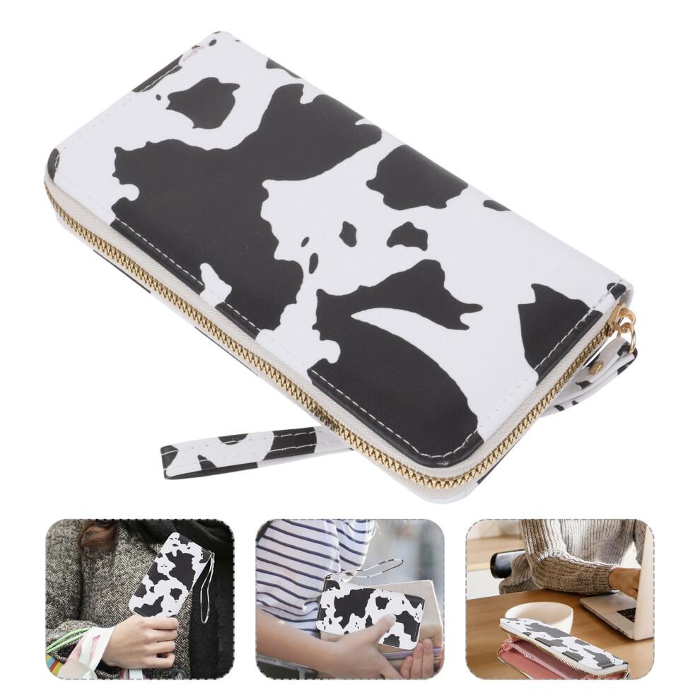 Cow Print Slim Wallet Fashion Multi compartment Ladies Women