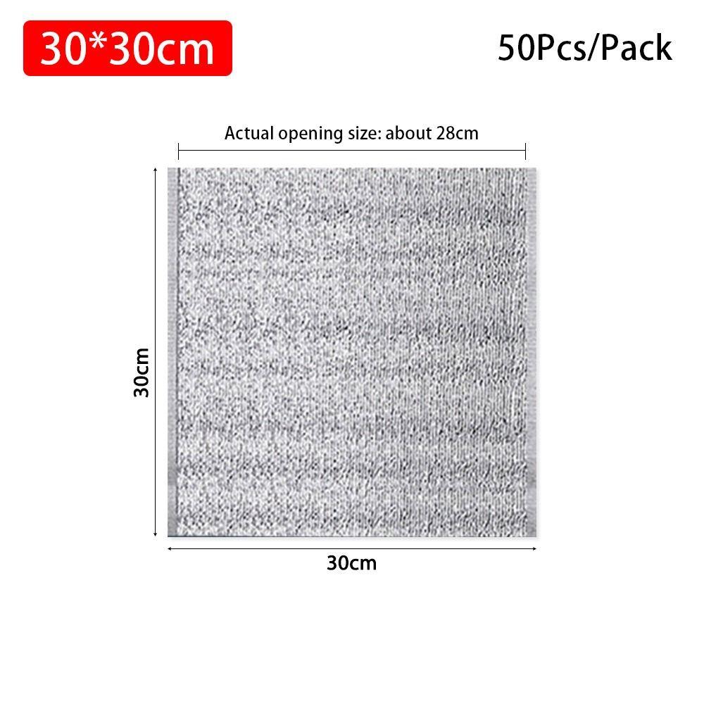 50Pcs/Pack Aluminum Foil Bag Folding Ice Cold Warm Food Thermal Drink Storage Insulation Bag Packing Delivery Carrier Cooler Bag