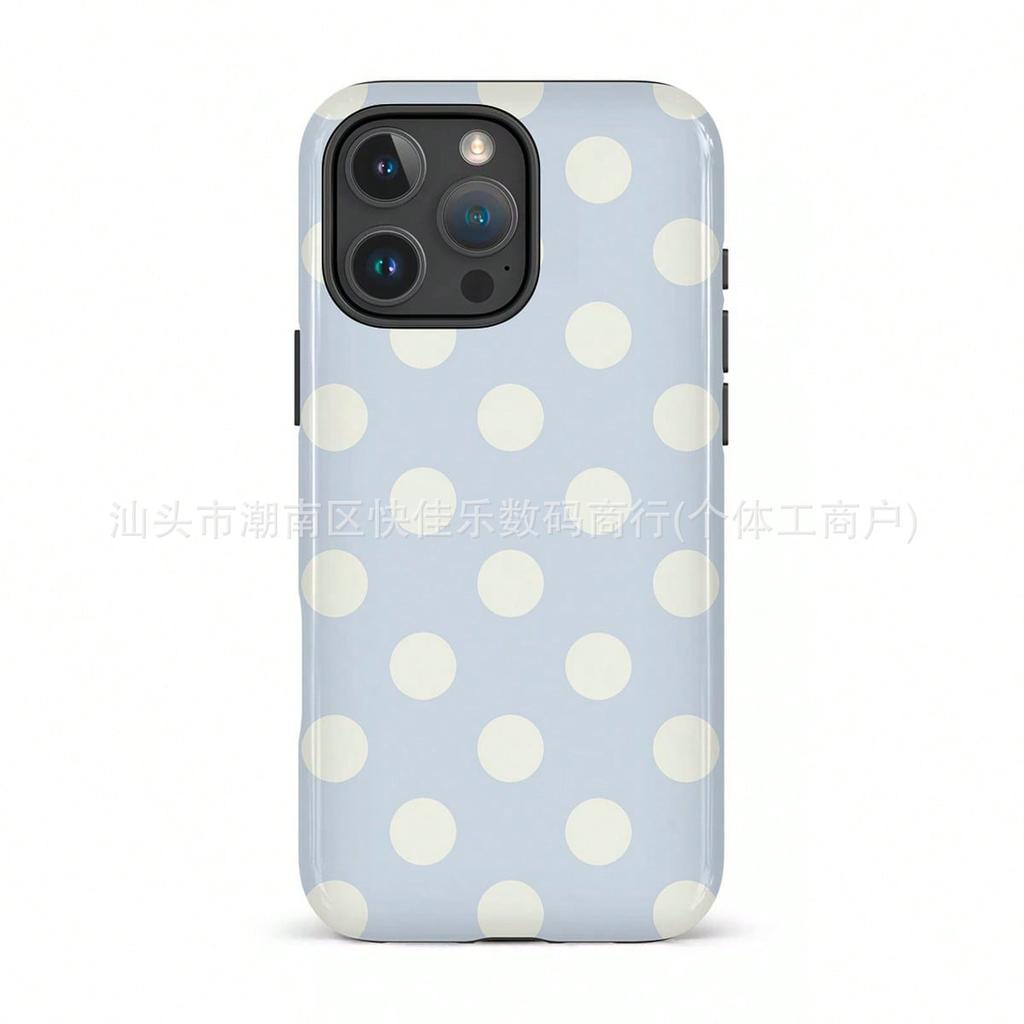 Compatible with iPhone 17 Pro Max cases, 14 Plus/15/16 Simple Polka dot iPhone 13, Film 11