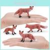 Plush Fox Animal Pvc Model For Nature Enthusiasts And Educational Toy Collection
