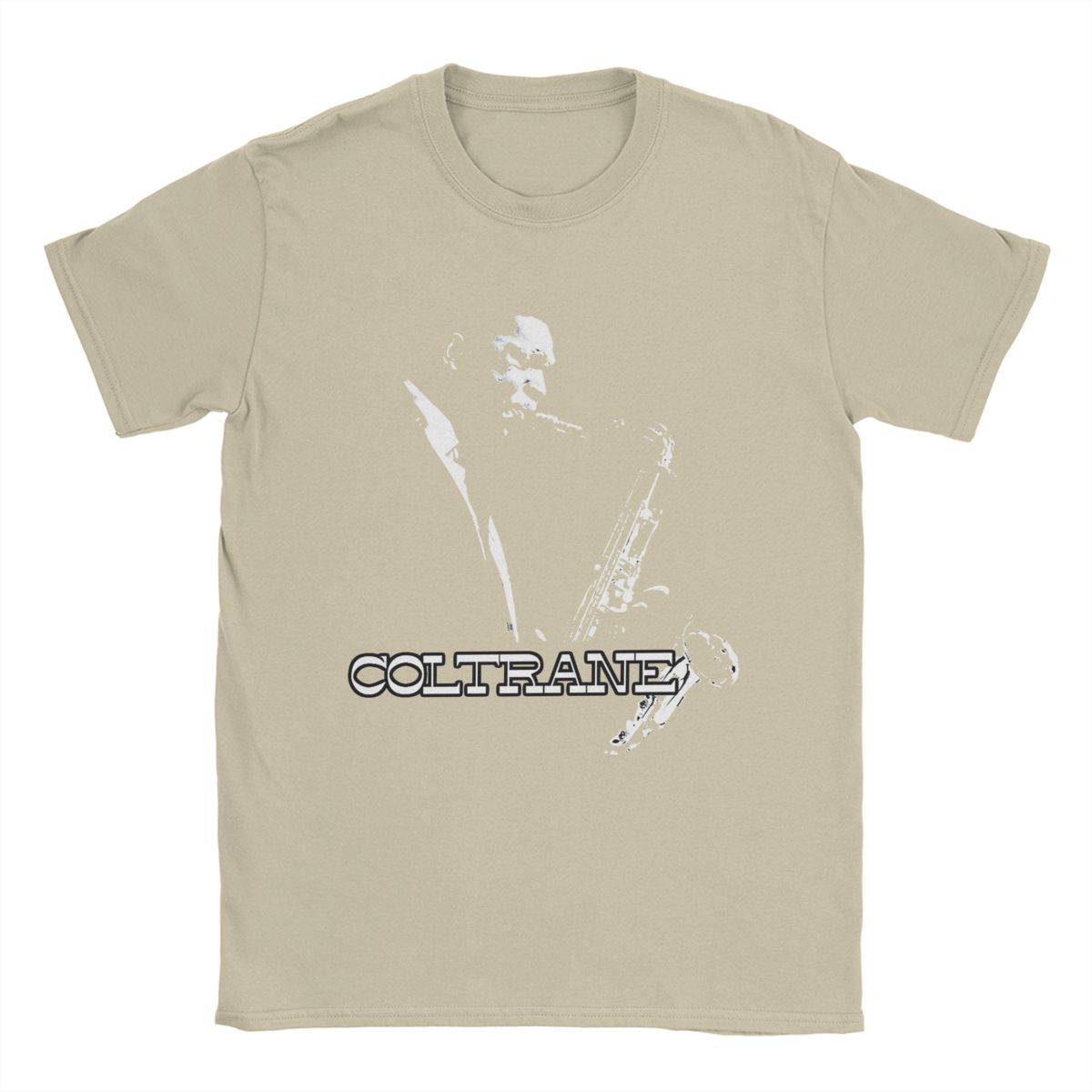 BenberFashion John Coltrane T-shirts Heren 100% Katoen Nieuwigheid T-shirts Ronde Hals T-shirt Korte Mouw Kleding Feest XL