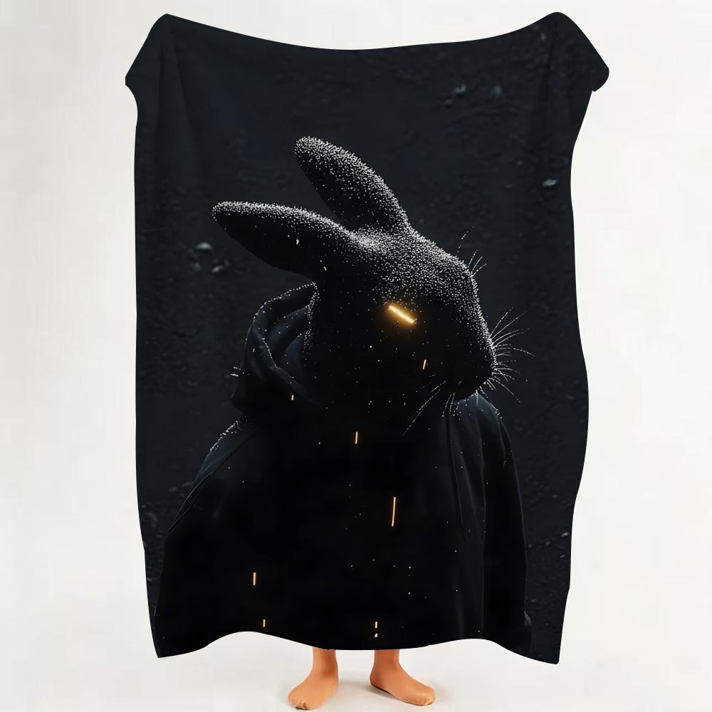 

Decor M Minimalist dark night l light Throw Flannel Throw Blanket Suitable for Sofa Living Room Bedroom 75cmx90cm