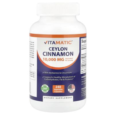 Ceylon Cinnamon, Veggie Capsules 240
