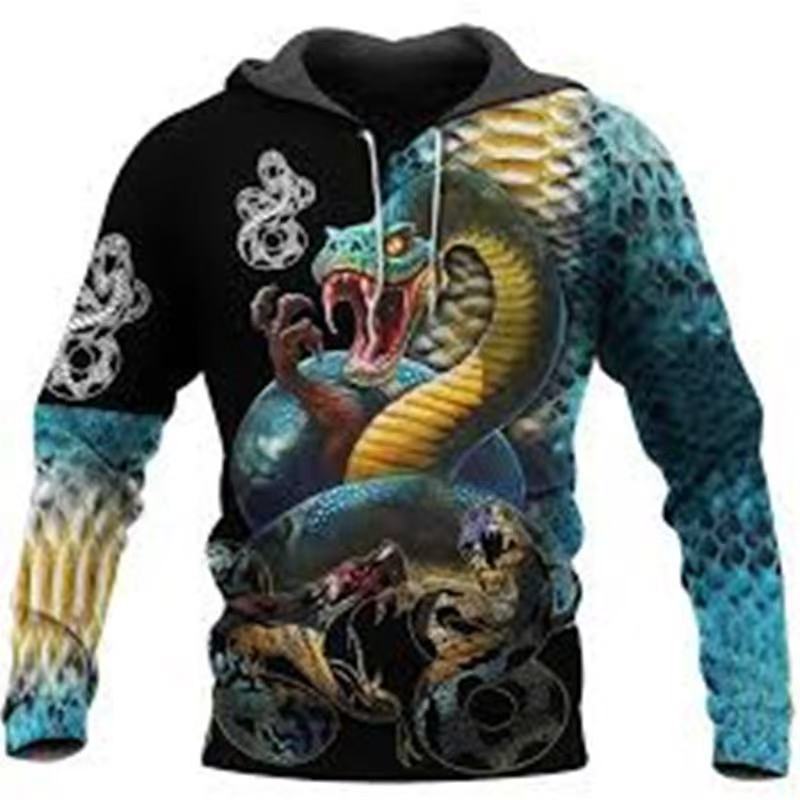 Winter New Sweater European and American Style Lion Animal 3D Three-dimensional Printing Pattern Large Size Loose Sweater