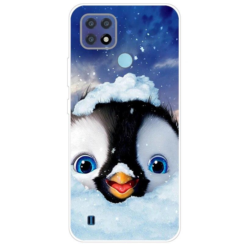 Realme C21 Hülle 6.5'' Klar Silikon Fudnas Weiche TPU Hülle Für Realmi C21 2021 Hülle C 21 Handyhüllen Rückseite RealmeC21 Bumper