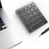 Bluetooth Numeric Keypad External Number Pad with USB3.0 Hub for Desktop