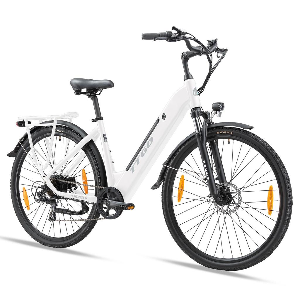 Adult Electric Bicycle TTGO HZ-28ST(C3) 250W Motor 36V20Ah Battery Max Speed 25km/h Max Range 80-120km Shimano 7 Speed City Ebike