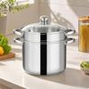 24 Cm Stainless Steel Cooking Pot Mirror Polished Multifunctional
