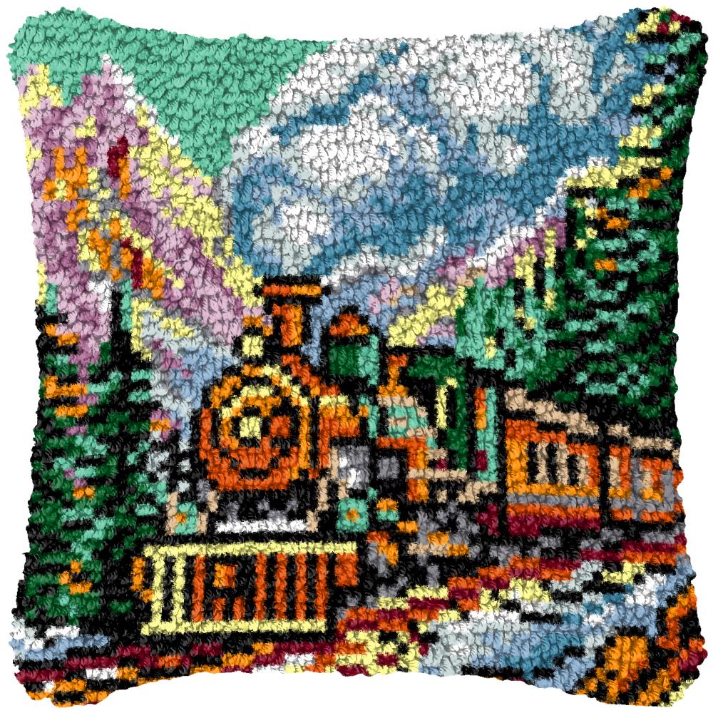 Outdoor Animal Pillow Embroidery Latch Hook Kit Carpet Dinosaur Latch Hook Rug Button Pad Smyrna Package DIY Cross Knooppakket K