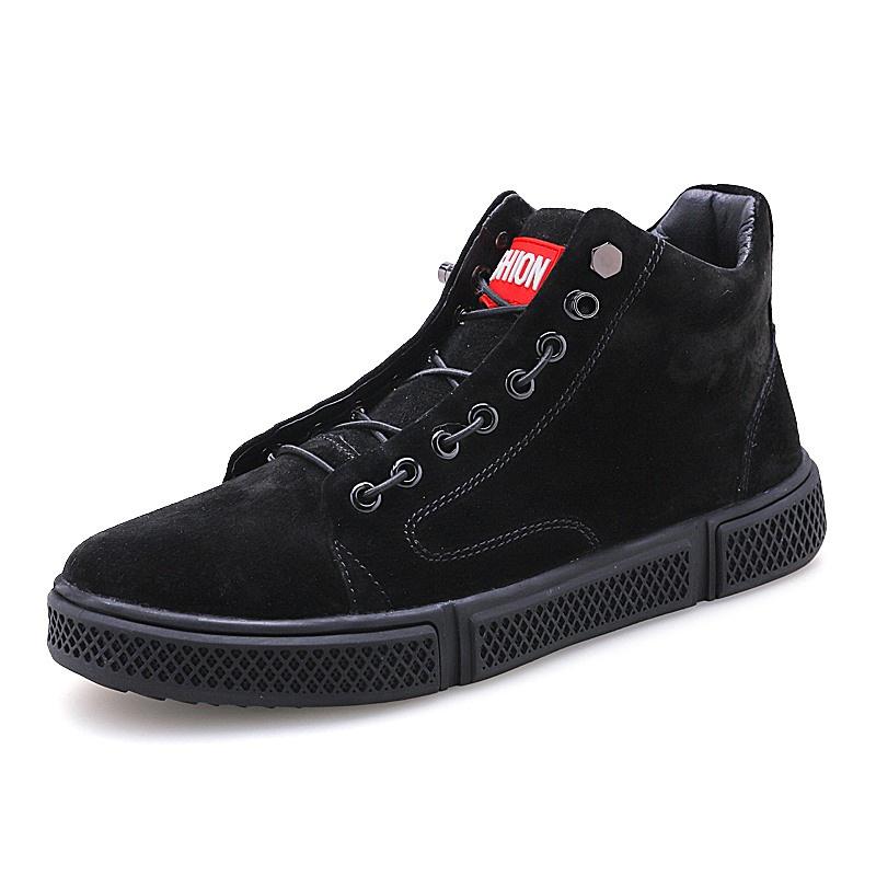 Fashion Red High Top Sneakers Men High Quality Suede Leather Casual Sneakers Hip Hop Streetwear Shoes Men Luxury Designer Shoes