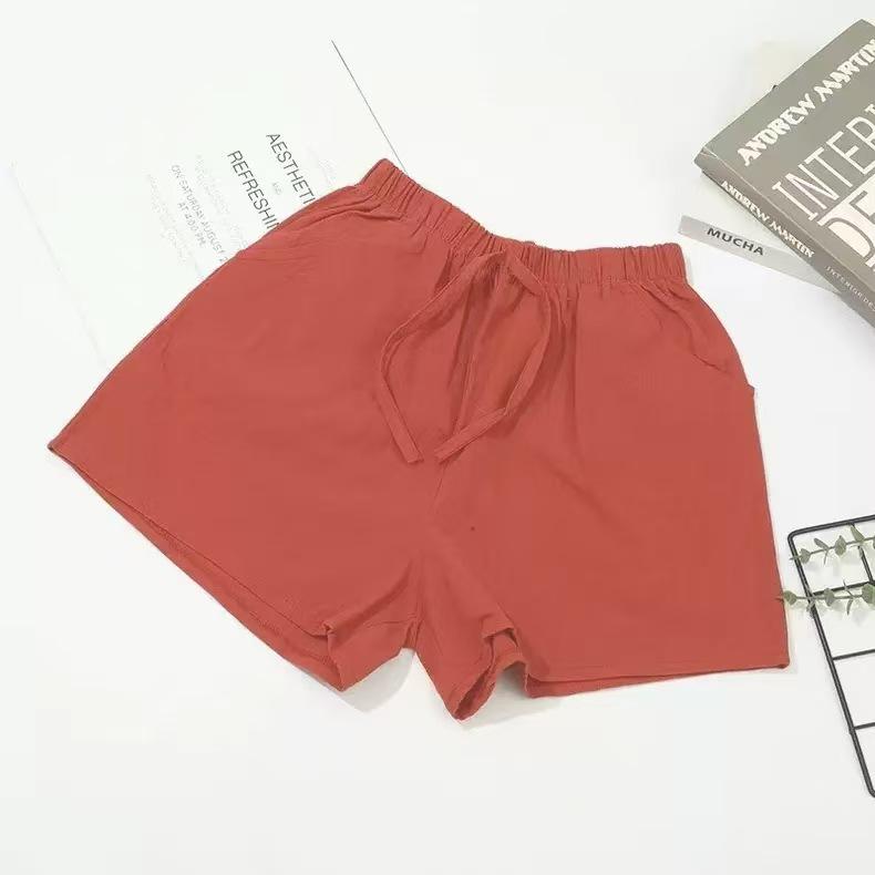 Women's Plus Size Cotton & Linen Casual Wide-Leg Shorts - Summer Home & Beach Hot Pants
