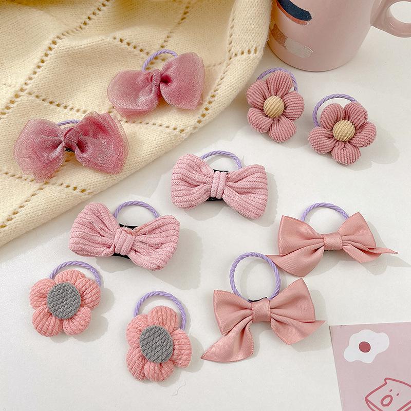 Colorful Elastic Hair Band for Girls - Durable Bow Hair Ring and Headdress