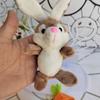 16cm Kawaii Fashion Carrot Rabbit Plush Toy Doll Cute Doll Children's Gift Doll Girls' Bag Keychain Pendant Birthday Gift